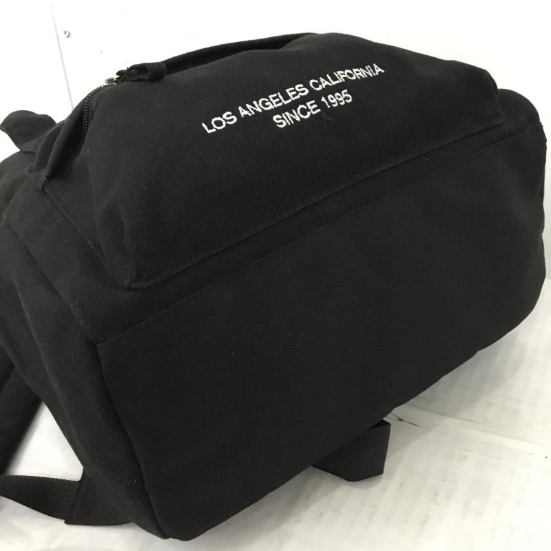 ミルクフェド MILKFED. リュックサック、デイパック リュックサック、デイバッグ 103203053018 EMBROIDERED BAR CANVAS BACKPACK ロゴ、文字 黒 / ブラック / レディース USED 古着 中古 10109902