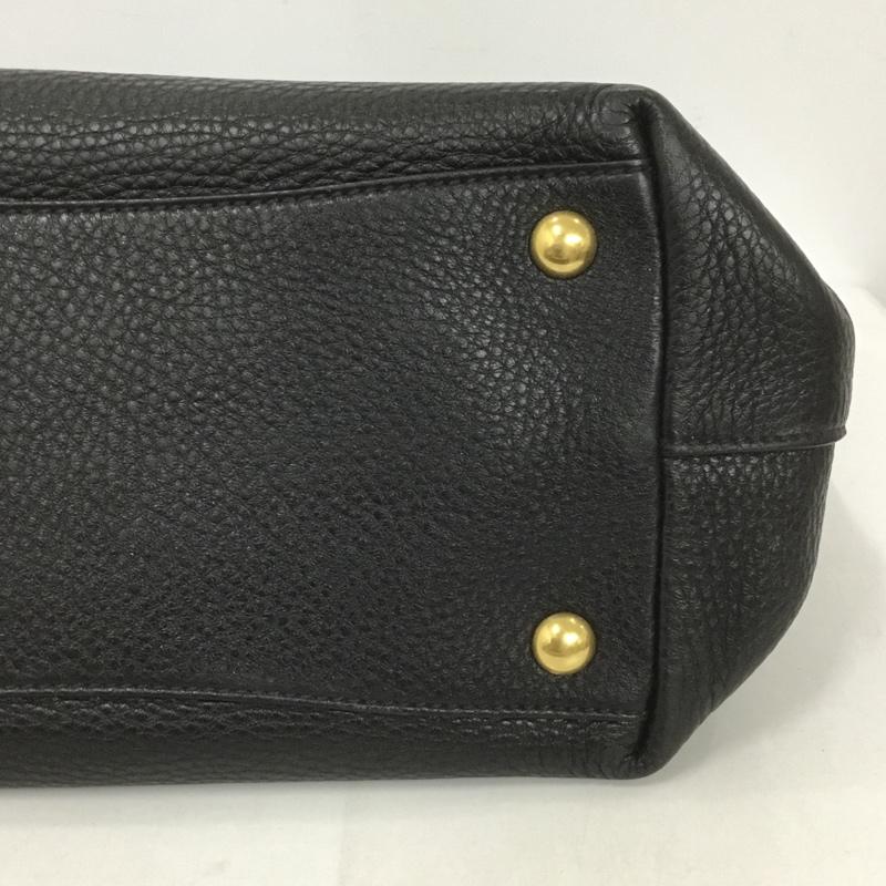 ミュウミュウ miu miu トートバッグ トートバッグ 2way ショルダー ロゴ、文字 黒 / ブラック / レディース USED 古着 中古 10126462