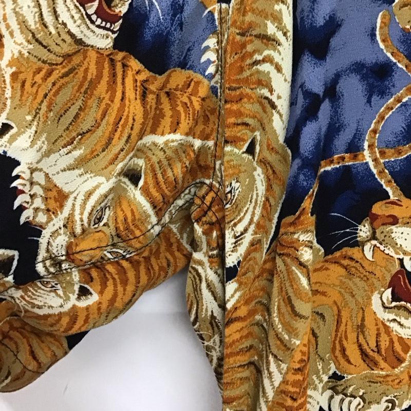 ヒューストン HOUSTON シャツ、ブラウス 半袖 半袖シャツ プリントシャツ ポケットシャツ M プリント マルチカラー / マルチカラー / メンズ USED 古着 中古 10139708