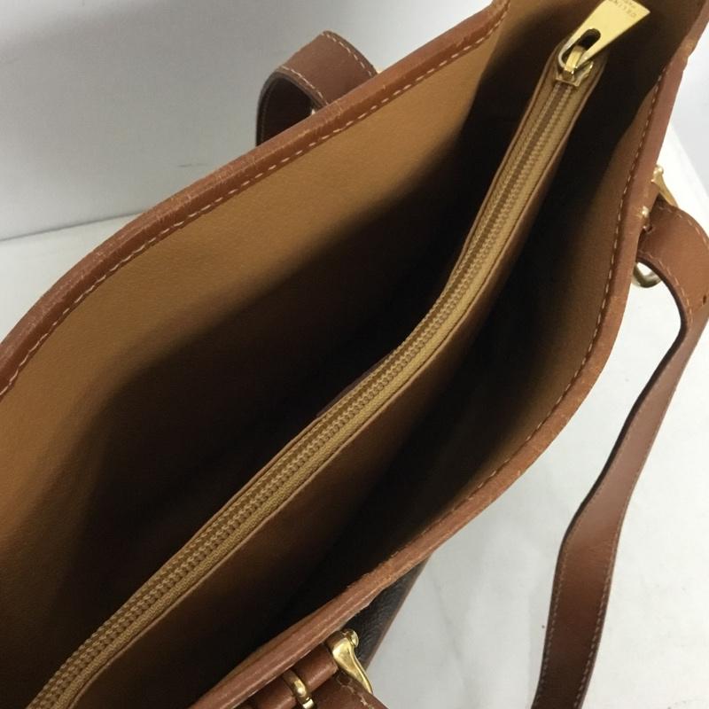 セリーヌ CELINE トートバッグ トートバッグ OLD マカダム 肩掛け 総柄 茶 / ブラウン / レディース USED 古着 中古 10139102