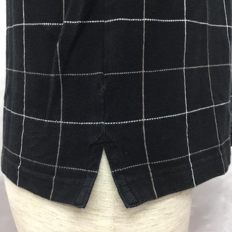 アール・ニューボールド R.NEWBOLD ポロシャツ 半袖 RN-MO-33950 チェック M ワンポイント 黒 / ブラック / メンズ USED 古着 中古 10109274