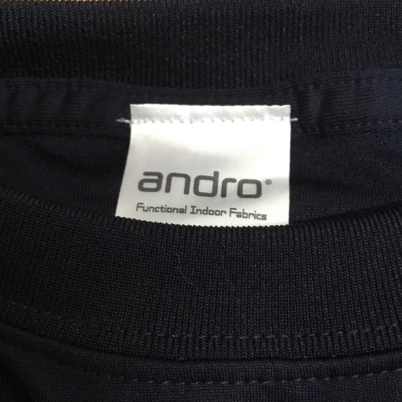 アンドロ andro Tシャツ 半袖 30570318 ナパT タグ付き 卓球ウェア スポーツウェア L ロゴ、文字 紺 / ネイビー / X 桃 / ピンク / レディース USED 古着 中古 10135662