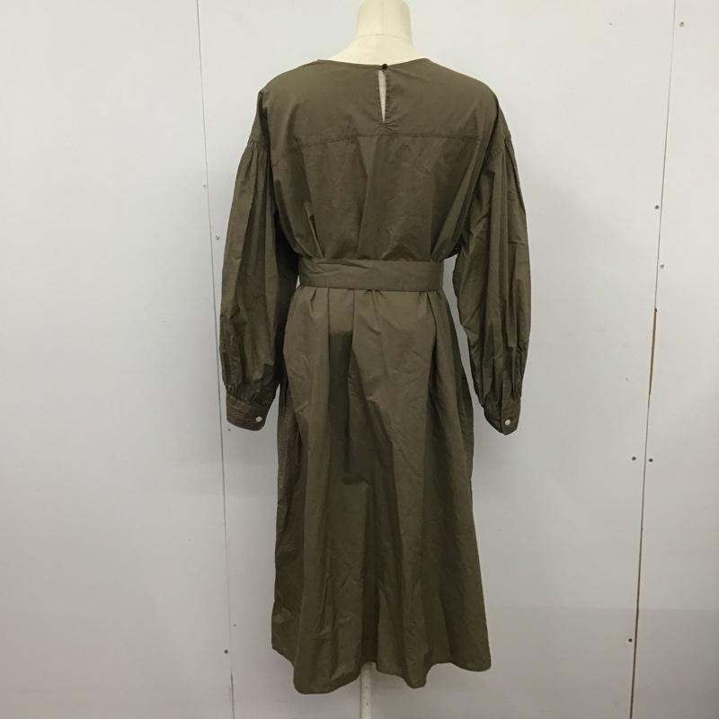ジムフレックス GYMPHLEX ワンピース ロングスカート TY42-116-01 長袖 ワンポイント ベージュ / ベージュ /  レディース USED 古着 中古 10133365