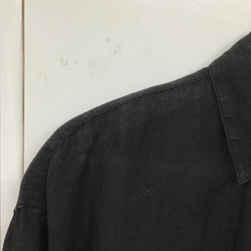 ラウンジドレス Loungedress シャツ、ブラウス 長袖 FREE 無地 黒 / ブラック / レディース USED 古着 中古 10131682