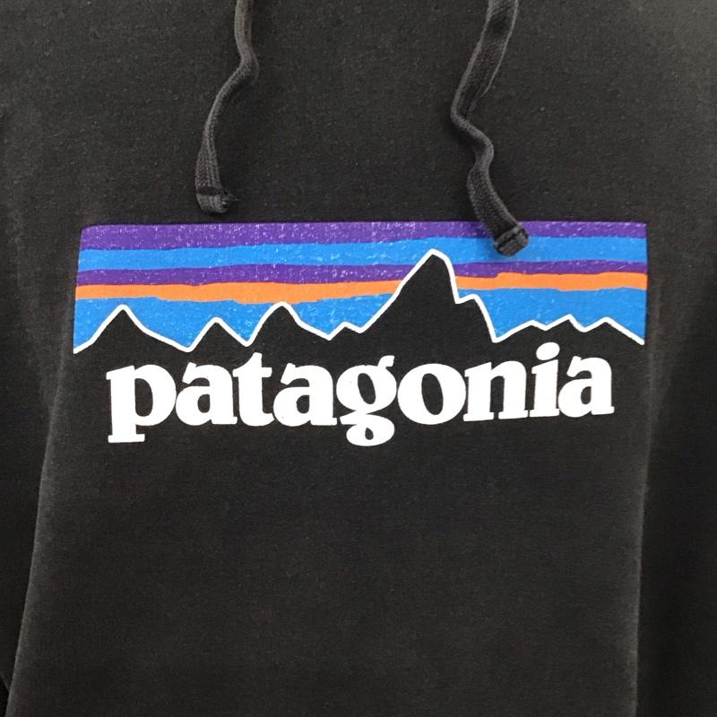 パタゴニア patagonia パーカー 長袖 長袖パーカー プルオーバーパーカー スウェット XL ロゴ、文字 黒 / ブラック /  メンズ USED 古着 中古 10125099