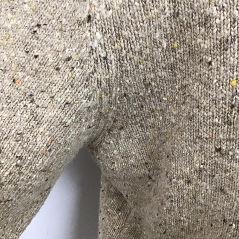 パパス PAPAS ニット、セーター 長袖 L 無地 ベージュ / ベージュ / メンズ USED 古着 中古 10123479