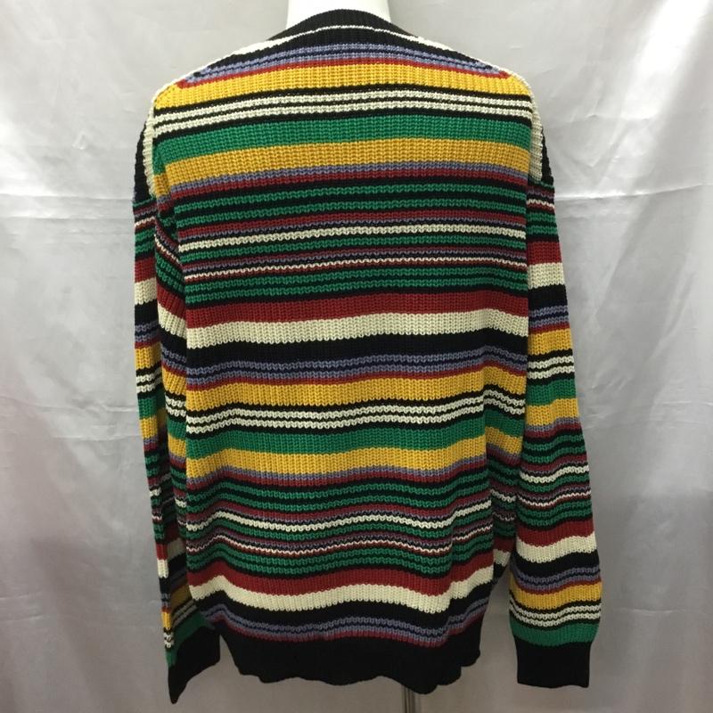シュプリーム Supreme ニット、セーター 長袖 20aw StaticSweater ニット セーター ボーダー 長袖ニットカットソー L ボーダー柄 マルチカラー / マルチカラー / メンズ USED 古着 中古 10114800