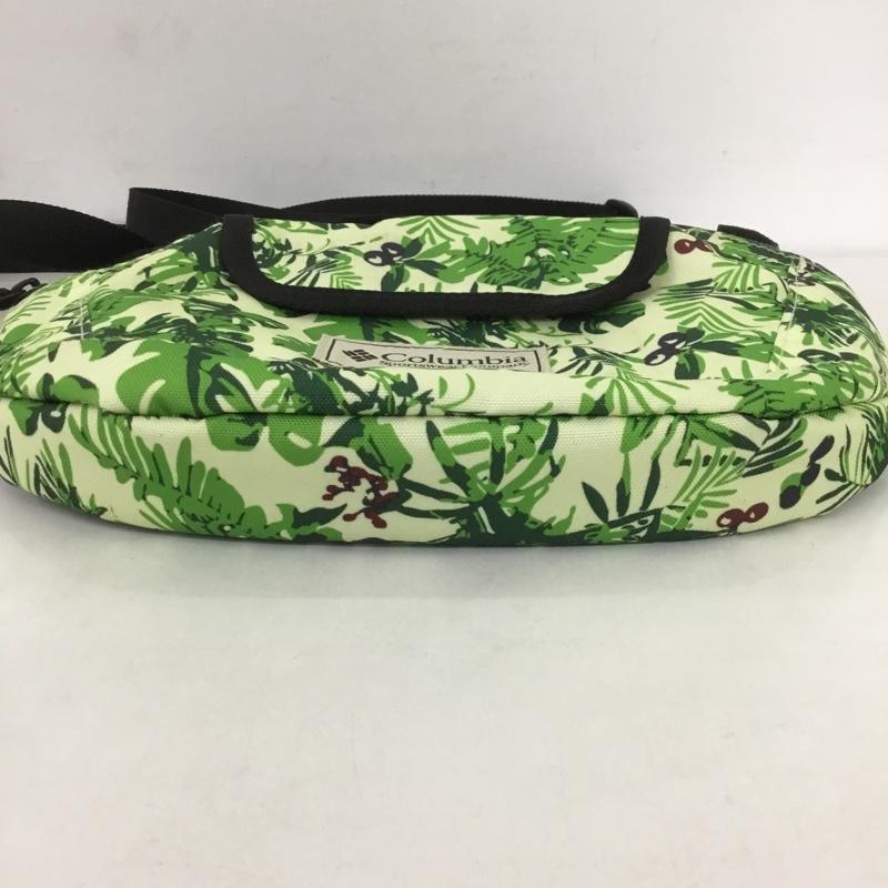 コロンビア Columbia ショルダーバッグ ショルダーバッグ サコッシュ ペットボトルホルダー ボタニカル PU2061 PU8082 ロゴ、文字 緑 / グリーン / レディース USED 古着 中古 10124413