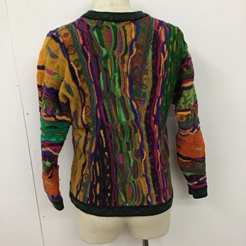 クージ COOGI ニット、セーター 長袖 長袖ニットカットソー クルーネック セーター M 総柄 マルチカラー / マルチカラー / メンズ USED 古着 中古 10128050