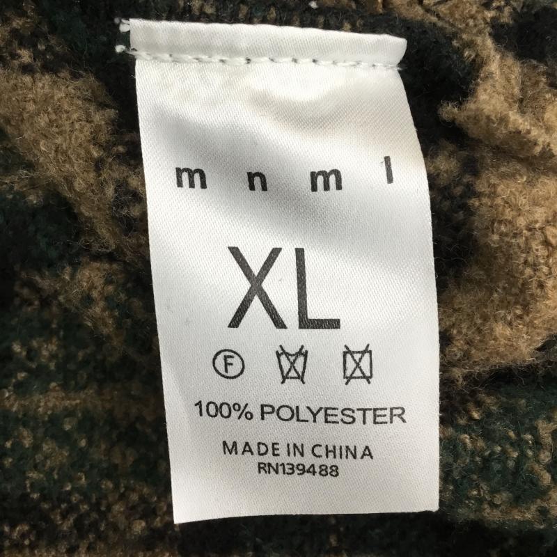 ミニマル mnml シャツ、ブラウス 長袖 XL ロゴ、文字 茶 / ブラウン / X 緑 / グリーン / メンズ USED 古着 中古 10143909