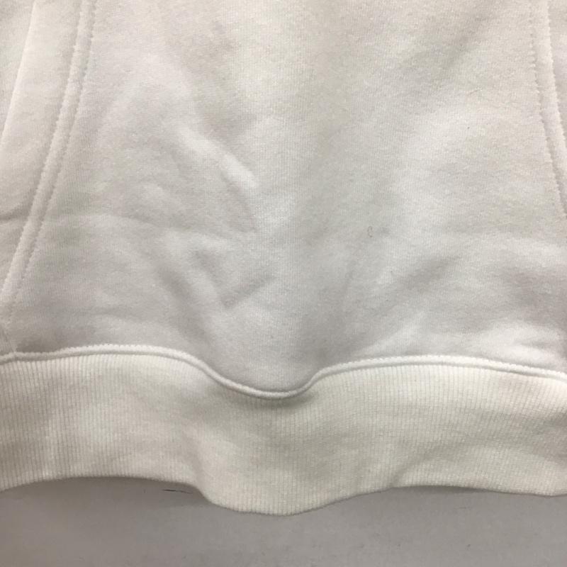 トミー ジーンズ TOMMY JEANS パーカー 長袖 M プリント X ロゴ、文字 白 / ホワイト / レディース USED 古着 中古 10139523
