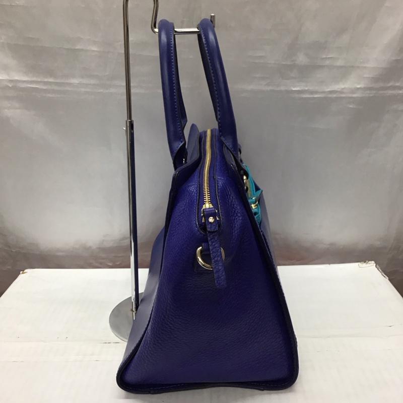 ケイトスペード Kate Spade トートバッグ トートバッグ レザー 牛革 ショルダー 2WAY ロゴ、文字 紫 / パープル / X 青 / ブルー / レディース USED 古着 中古 10118204