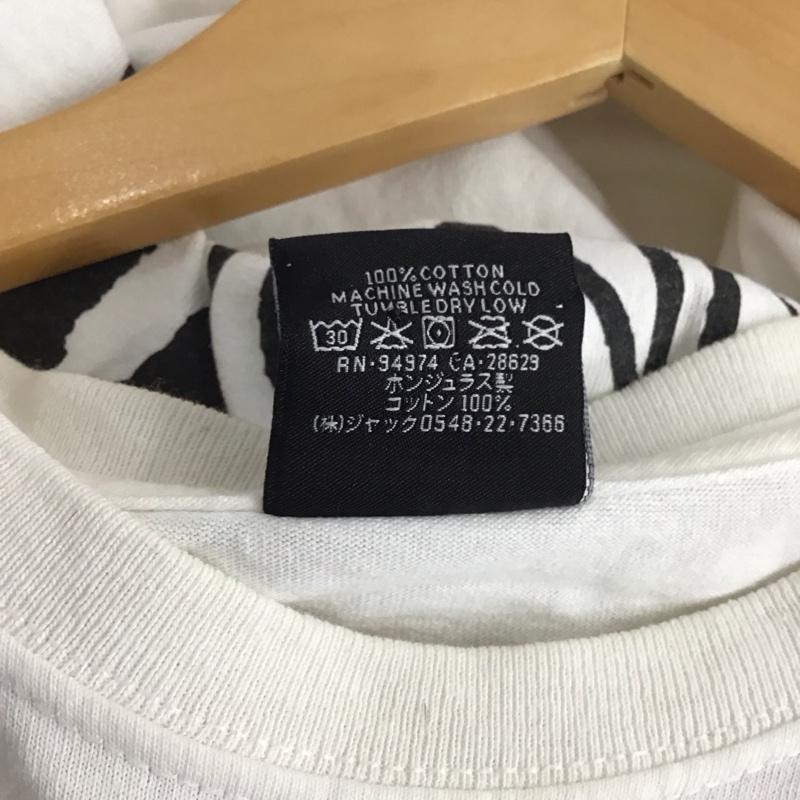 ステューシー STUSSY Tシャツ 半袖 半袖カットソー プリントTシャツ クルーネックカットソー L ロゴ、文字 白 / ホワイト / メンズ USED 古着 中古 10136589