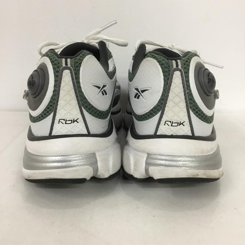 リーボック Reebok スニーカー スニーカー 100074441 PREMIER PUMP PARIS TRAINER 23.5cm 23.5cm ロゴ、文字 白 / ホワイト / X 緑 / グリーン / X 灰 / グレー / レディース USED 古着 中古 10133608