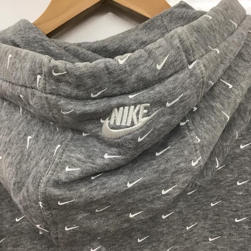 ナイキ NIKE パーカー 長袖 cj5406-063 プルオーバーパーカー スウェット M ロゴ、文字 灰 / グレー / メンズ USED 古着 中古 10133490