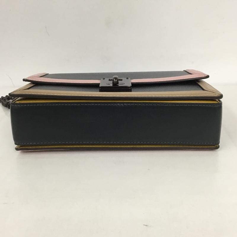 コーチ COACH ショルダーバッグ ショルダーバッグ 89070 チェーンベルト スクエア ロゴ、文字 マルチカラー / マルチカラー / レディース USED 古着 中古 10125699