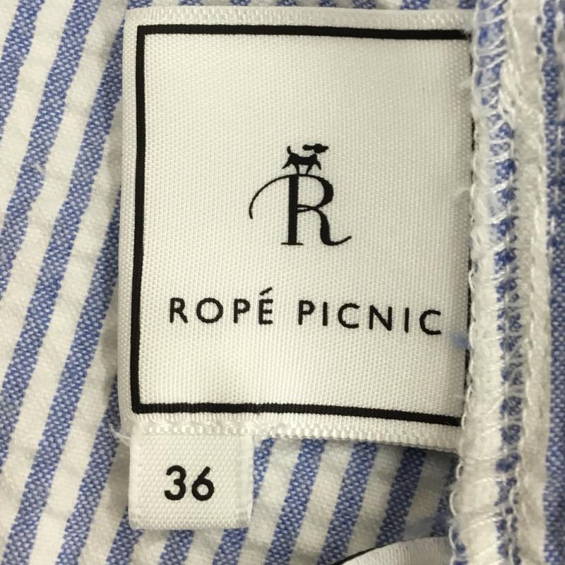 ロペピクニック ROPE PICNIC カットソー 半袖 36 ストライプ 青 / ブルー / レディース USED 古着 中古 10139442