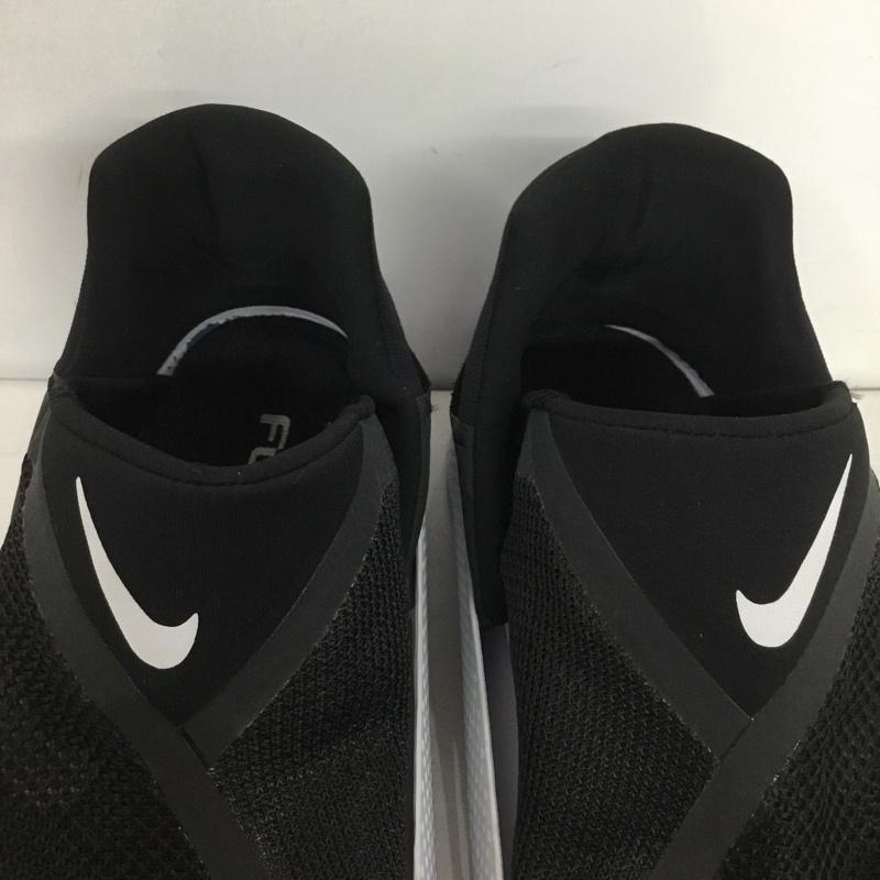 ナイキ NIKE スニーカー スニーカー DR5540-002 W Go FlyEase 28cm 28.0cm ロゴ、文字 黒 / ブラック / X 白 / ホワイト / メンズ USED 古着 中古 10137871