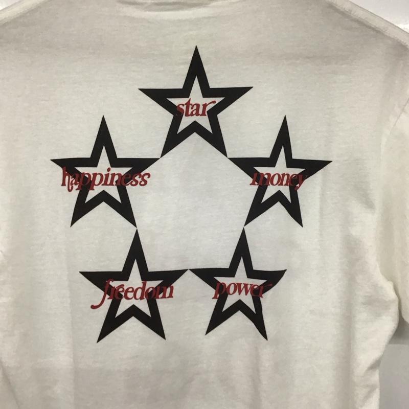 エム M Tシャツ 半袖 半袖カットソー プリントTシャツ クルーネックカットソー M ロゴ、文字 白 / ホワイト / メンズ USED 古着 中古 10139038