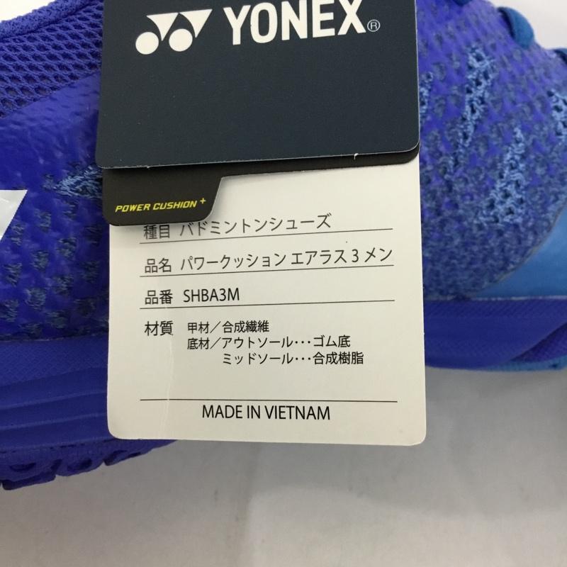 ヨネックス YONEX スニーカー スニーカー SHBA3M パワークッション エアラス3メン バドミントンシューズ 28cm 箱有 28.0cm ロゴ、文字 青 / ブルー / メンズ USED 古着 中古 10147943