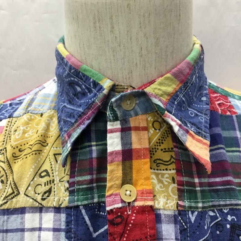 ミキハウス MIKIHOUSE シャツ、ブラウス 半袖 半袖シャツ カラーシャツ 半袖カットソー チェックシャツ M バンダナ柄 マルチカラー / マルチカラー /  メンズ USED 古着 中古 10108708