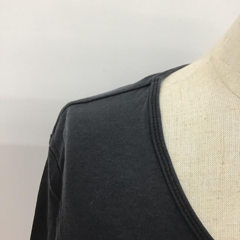 バーバリーロンドン Burberry London カットソー 長袖 FA082-928-09 クルーネック 2 プリント 黒 / ブラック /  レディース USED 古着 中古 10108342