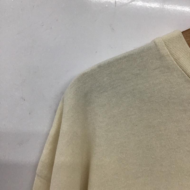 ローリーズファーム LOWRYS FARM Tシャツ 半袖 半袖カットソー プリントTシャツ クルーネックカットソー FREE ロゴ、文字 アイボリー / アイボリー / レディース USED 古着 中古 10136437