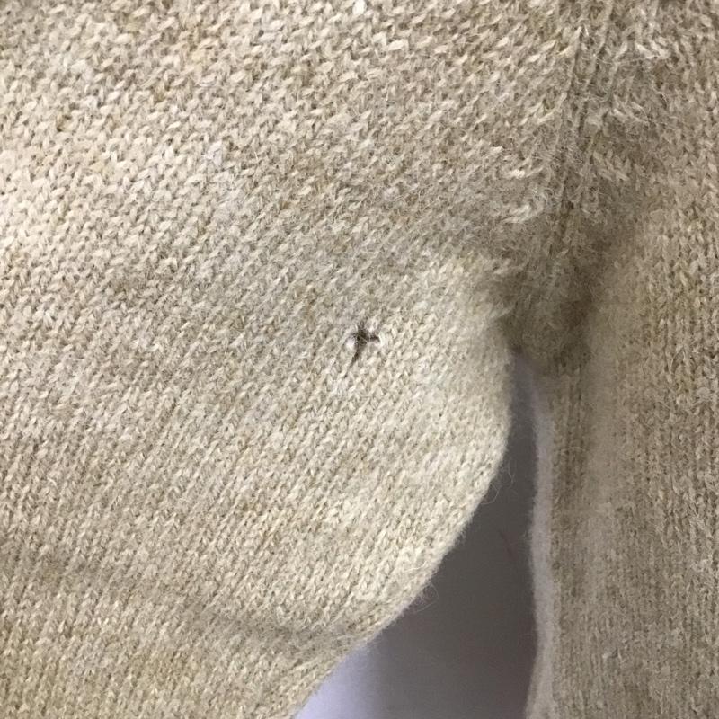 ポロバイラルフローレン Polo by RALPH LAUREN ニット、セーター 長袖 長袖ニットカットソー ニット セーター クルーネックニット L ロゴ、文字 ベージュ / ベージュ / メンズ USED 古着 中古 10123880