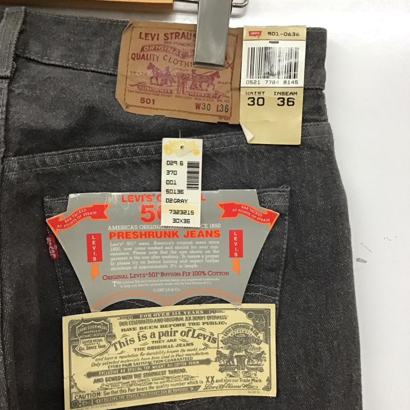 リーバイストラウスアンドコー Levi Strauss & co. パンツ デニム、ジーンズ デニムパンツ ワイドパンツ カジュアルパンツ 90s deadstock 30インチ 無地 灰 / グレー / メンズ USED 古着 中古 10134957