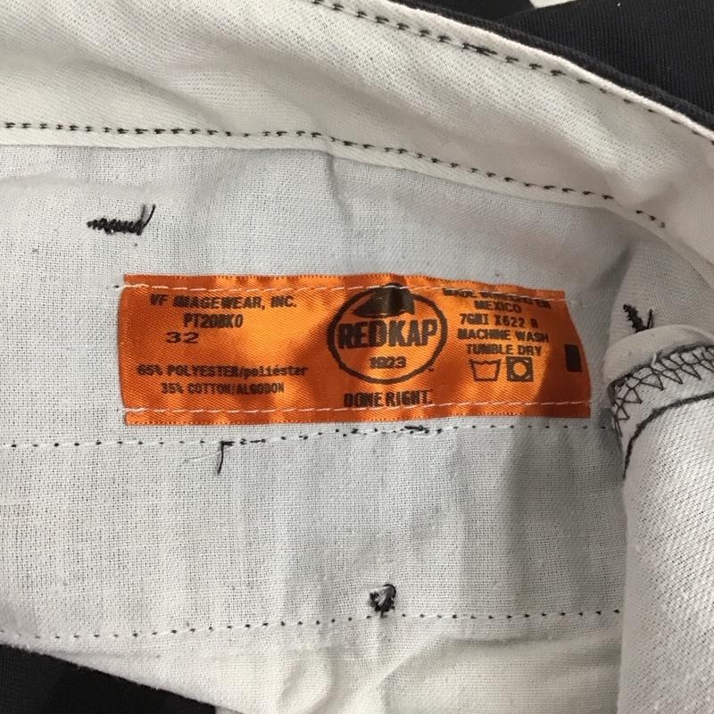 レッドキャップ RED KAP パンツ チノパン チノパン ワイドパンツ カジュアルパンツ 32インチ 無地 黒 / ブラック /  メンズ USED 古着 中古 10125334