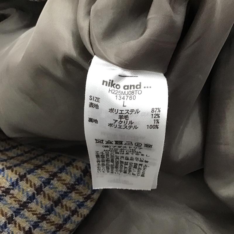 ニコアンド niko and... ジャケット、上着 ジャンパー、ブルゾン H225MJ08TO L チェック マルチカラー / マルチカラー / メンズ USED 古着 中古 10146128