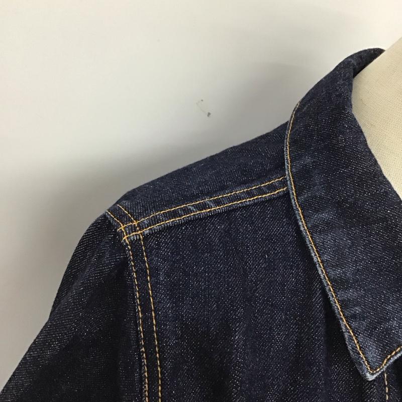 マウジー MOUSSY ジャケット、上着 ジャケット、ブレザー 0107aw11-5490 デニムジャケット Gジャン アウター 2 無地 インディゴ / インディゴ / レディース USED 古着 中古 10123734