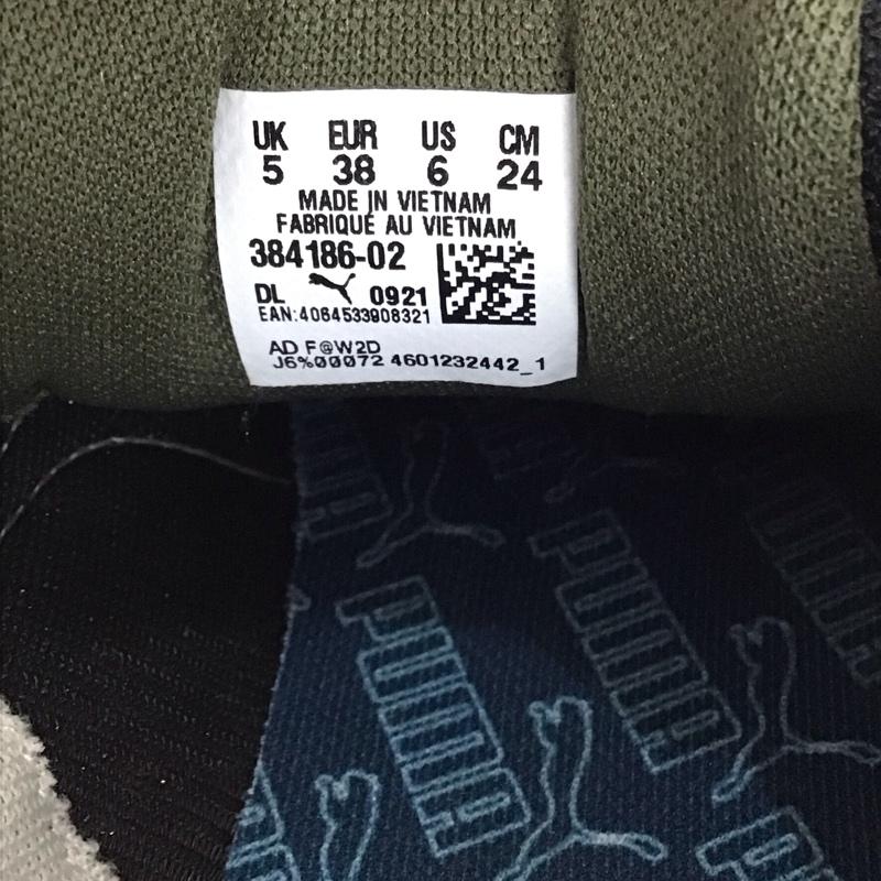 プーマ PUMA スニーカー スニーカー 384186-02 WILD RIDER FLANNEL 24cm 24.0cm ワンポイント カーキ / カーキ / レディース USED 古着 中古 10122584
