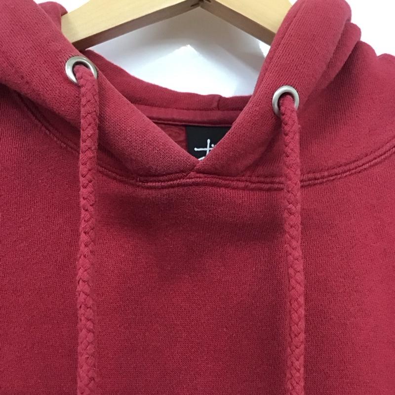 ステューシー STUSSY パーカー 長袖 L ロゴ、文字 えんじ / ワインレッド / メンズ USED 古着 中古 10131057