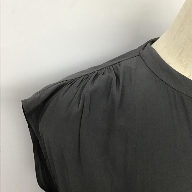 アデイインザライフ ユナイテッドアローズ A day in the life UNITED ARROWS ワンピース ロングスカート 6326-699-0498 ノースリーブ バンドカラー 無地 灰 / グレー /  レディース USED 古着 中古 10133323