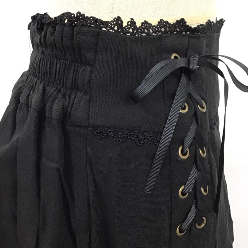 アクシーズファム axes femme パンツ ショートパンツ M 無地 黒 / ブラック / レディース USED 古着 中古 10110287