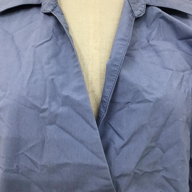 オペークドットクリップ OPAQUE.CLIP シャツ、ブラウス 長袖 M 無地 水色 / ライトブルー / レディース USED 古着 中古 10105887