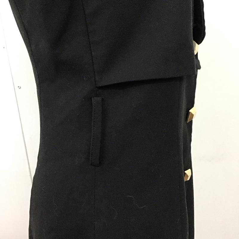 ザラ ZARA ベスト ベスト 8176 688 800 ロング丈 S 無地 黒 / ブラック / レディース USED 古着 中古 10121129