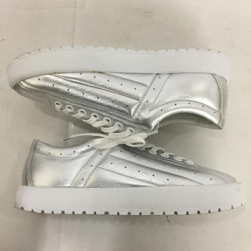 エムエムシックス MM6 スニーカー スニーカー メタリックカラー 箱有 39 無地 銀 / シルバー / メンズ USED 古着 中古 10138000