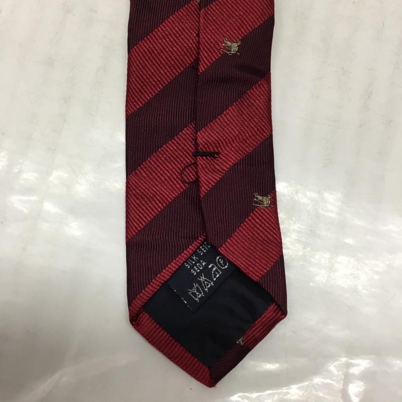 バーバリーロンドン Burberry London ネクタイ ネクタイ シルク 総柄 えんじ / ワインレッド / X ボルドー / ボルドー / メンズ USED 古着 中古 10122341