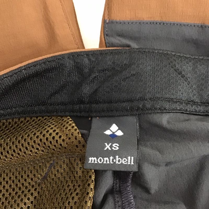 モンベル mont-bell パンツ ワークパンツ、ペインターパンツ 1105683 ガイドパンツライト ワイドパンツ ストレッチパンツ XS 無地 黒 / ブラック / X 茶 / ブラウン / メンズ USED 古着 中古 10129842