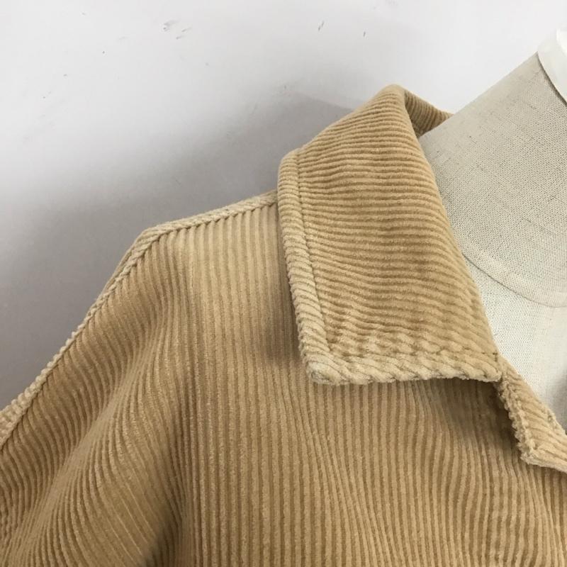 ザラ ZARA ジャケット、上着 ジャケット、ブレザー 8372 227 711 コーデュロイ オーバーサイズ M 無地 ベージュ / ベージュ / レディース USED 古着 中古 10107518