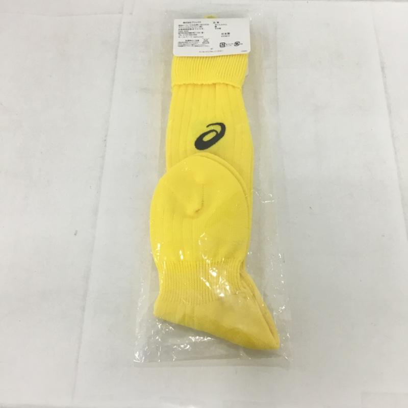 アシックス ASICS ファッション小物 ファッション小物 XSS098 ストッキング ジュニア サッカー 22cm ロゴ、文字 黄 / イエロー / ボーイズ USED 古着 中古 10132157