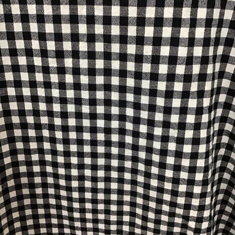 ザラ ZARA TRAFALUC カットソー 半袖 フレンチスリーブ L チェック 白 / ホワイト / X 黒 / ブラック /  レディース USED 古着 中古 10114083