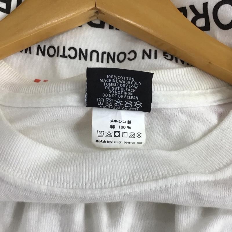 ステューシー STUSSY Tシャツ 半袖 半袖カットソー プリントTシャツ クルーネックカットソー S ロゴ、文字 白 / ホワイト / メンズ USED 古着 中古 10145009