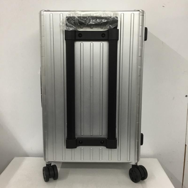 アンドフラット &.FLAT スーツケース、トランク スーツケース、トランク FL14-4-00001 折りたたみ ハードキャリーバッグ キャリーケース 箱有 ロゴ、文字 灰 / グレー / メンズ USED 古着 中古 10137506