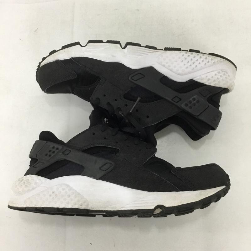 ナイキ NIKE スニーカー スニーカー 634835-006 WMNS AIR HUARACHE RUN エアハラチ 24.5cm 24.5cm ロゴ、文字 黒 / ブラック / X 白 / ホワイト / レディース USED 古着 中古 10133896