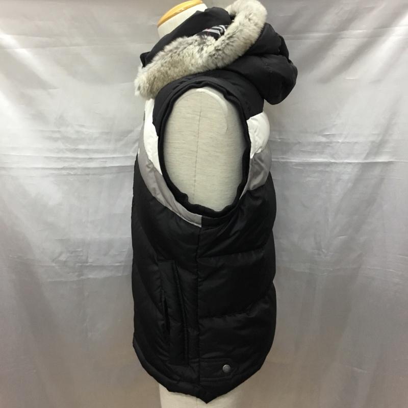 バーバリーブラックレーベル BURBERRY BLACK LABEL ベスト ベスト ダウンジャケット フード付きジャケット アウター ジップアップジャケット L ロゴ、文字 マルチカラー / マルチカラー / メンズ USED 古着 中古 10116708