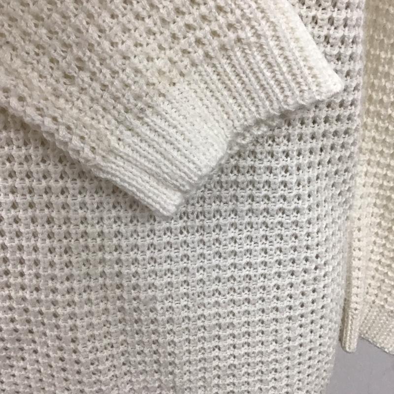 ザラ ZARA ニット、セーター 七分袖 S 無地 白 / ホワイト /  レディース USED 古着 中古 10115904