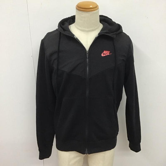 ナイキ NIKE パーカー 長袖 cj4553-013 ジップパーカー 長袖パーカー スウェット M ロゴ、文字 黒 / ブラック /  メンズ USED 古着 中古 10125468
